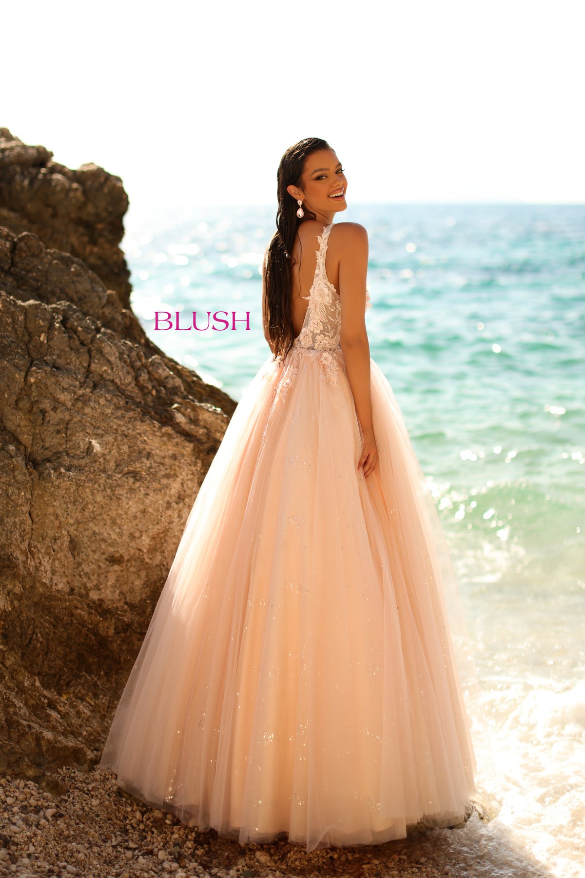 Ball Gowns Pink By Blush Prom Pink Ball Gowns Style 5880